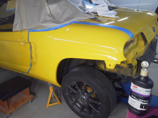 平成３年式 ホンダ ビート【PP1】錆び修理・板金塗装