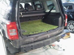 クライスラー ジープ パトリオット リヤバンパーへこみ修理 【キズ・凹み・修理・板金塗装　大田原市】